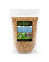 Load image into Gallery viewer, Tri-Clover by Eretz - Three Part Blend of Clovers Providing Beauty, Cover, and Natural Attractant. Premium Seed.